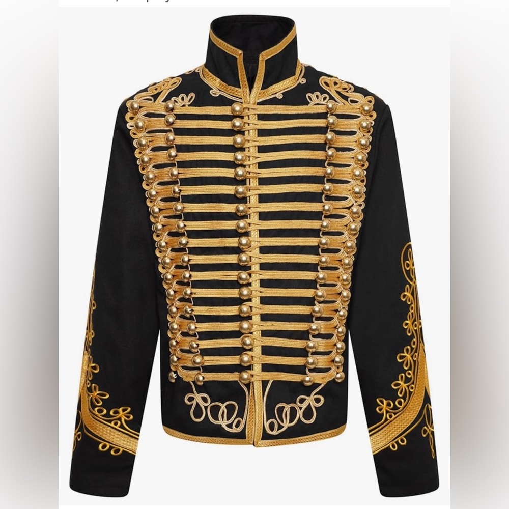 Ro Rox Adam’s Men Marching Band Military Jacket